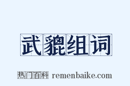 武貔组词是什么意思的图片